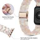 HOPO Compatible With Apple Watch Band 38mm 40mm 41mm 42mm 44mm 45mm 46mm 49mm,Resin Watch Strap Bracelet Wristband Fashion Lightweight Replacement For iWatch Bands Series 11 Ultra 10 9 8 7 6 5 4 3 2 1 SE for Women Men