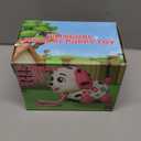 Musical Puppy Toys for 1 Year Old Girl Gifts, 1st Birthday Gril Gift, Bilingual Baby Toy 6-12-18 Months, Learning Toy for 1 Year Old Boy Present with Sound Light (Pink)