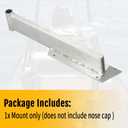Trolling Motor Mount For Gheenoe Boat with Handle Nose Cap (For the right side)