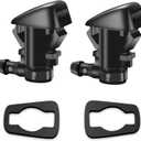 Belleone Windshield Washer Nozzle Kit Compatible with 2005-2016 Jeep Grand Cherokee, 2005-2013 Chevy Malibu, Pontiac G6, Saturn Aura, Replace #55372143AB, 15247800, 55156427AB, 55079049AA, 2PCS