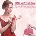 2 x Portable Mini Refillable Perfume Atomizer Bottle, Travel Size Cologne Sprayer, Travel Atomizer Refllable, MiniPerfume Dispenser, Scent Pump Case, Small Perfumes Spray Bottle 4 Pcs Pack of 5 ml