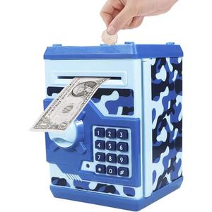 Piggy Bank Electronic Mini ATM for Kids Baby Toy, Safe Coin Banks Money Saving Box Password Code Lock for Children,Boys Girls Best Gift(Camouflage)