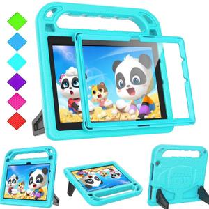 BMOUO All-New Case for 10 Inch Tablet (13th/11th Generation, 2023/2021Release) - Lightweight Shockproof Kids Case for 10 inch Tablet, Not for Other Tablet - Turquoise