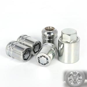 Anti-Theft Wheel Lock Lug Nuts, M12x1.5, 4-Piece Set + 1 Hex Key, Compatible with Honda Accord, CR-V, Civic, HR-VReplace 08W42-SNA-101