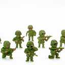 Entervending Army Men Action Figure - Small Soldiers Toys for Kids - 10 Pcs Army Soldier Toy Playset - Military Toys - Toy Army Men - Army Party Decorations