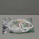 Clear Figure Display Bag for LABUBU, Doll Storage Bag, Blind Box Carrying Pouch, Pouch Keychain Charms for Collectibles (with Zipper- Waterproof), 6.89 * 2.36 * 4.72 inch (Pack of 2, White）