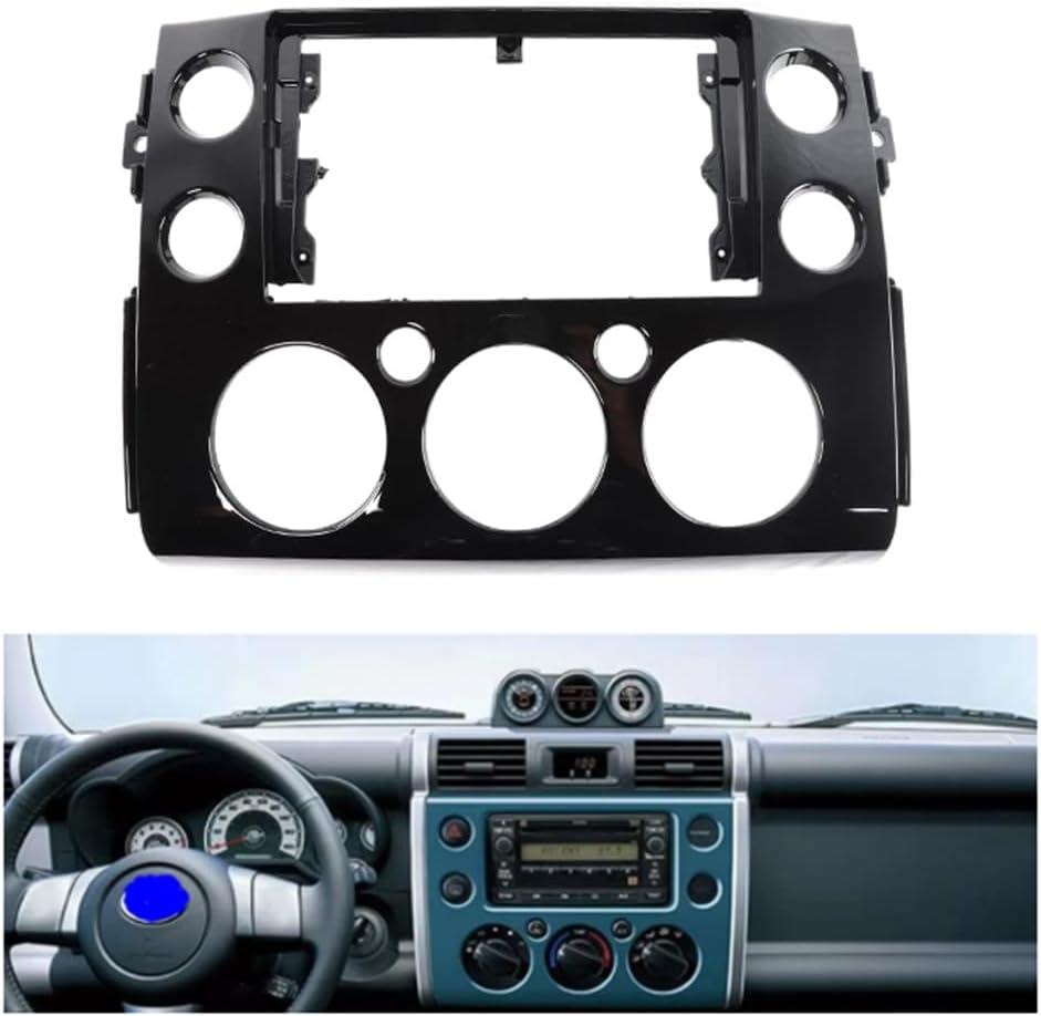 Fits for Toyota FJ Cruiser 2007-2018 Black Car Radio Stereo Fascia Frame Double DIN 9 inch Dash Installation Mounting Kit