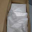 4x4 Vinyl Fence Post Caps, White PVC Decorative Pyramid for Actual 4"x4" Vinyl Posts  Not for Wood Post (10-Pack)