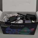 300FT Permanent Outdoor RGB Lights, IP67 Waterproof Smart Eave Lighting, with App/Remote Control Eaves Light, DIY LED Scenes Modes for House Roof Decor, Christmas, Party, All Holiday and Daily.