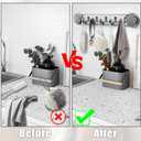 2PCS Stainless Steel Suction Cup Towel Bar, Waterproof No Drill Suction Hook, Wall Mounted Stainless Steel Towel Hooks for Bathroom, Kitchen, Glass Door, Window, Mirror, Smooth Tile