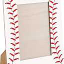 Denylo pro Baseball Picture Frame 4x6 Inch Baseball Tabletop Picture Frame Sports Theme Photo Frame Wood Frame Gifts for Father's Day Team Player Women Men Athletes