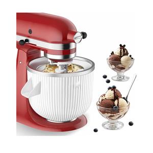 Ice Cream Maker Attachment for KitchenAid, Fits KitchenAid 4.5/5QT & 6QT Mixers, Frozen Ice Cream & Sorbet Gelato Maker, 2 Quart, White
Amazon's Choice