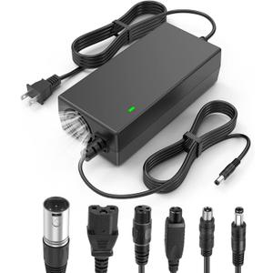 7-in-1 Universal Charger | 48 Volt Battery Charger & 54.6V 2A Output | Fast Charging for 13S Li-ion, Scooter Batteries | Overload/Short-Circuit Protection