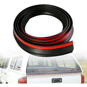 82792 Truck Cap Topper All Glass Rear Door Bottom Seal Replacement for Leer 100XQ | 65" Rubber Strip | Fits 3/16" Glass, No Door Skirt Models
