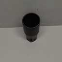 Exhaust Tip, 2-2.75 inch inlet clamp adjustable,Black Stainless Steel