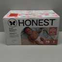 The Honest Company Comfort Dry Disposable Diapers for Sensitive Skin, Hypoallergenic, Rose Blossom + Tutu Cute, Club Box Size 1 (814 lbs), 78 Count