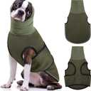 AOFITEE Dog Anxiety Vest, Dog Anxiety Calming Hoodie, Pet Thunder Jacket Calming Shirt for Fireworks, Thunder, Travel, Separation, Noise Block & Ear Protection Recovery, M