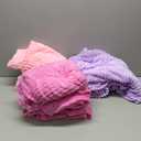 Buryeah 12 Pcs Flannel Fleece Sleepover Blanket Bulk for Girl Galentines Party 40x60 Inch Oeko-tex Standard Soft Throw Blanket Mattress Pajamas Spa Slumber Wedding (Pink Gradient Set)