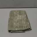 jinchan Boho Kitchen Curtains Linen Tier Curtains 36 Inches Bohemian Cafe Small Drapes Gray Striped Mudcloth Farmhouse for Bathroom RV Camper Light Filtering Rod Pocket 2 Panels Sage Green