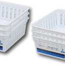 Basic Square Mini Bin Storage Trays - White - 6pk by Mainstay