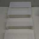 4 Pack Acrylic Risers Display Stands, Display Stands for Collectibles, Clear Acrylic Shelf for Show Decor, Toys, Cupcake (9.4 x 3.1 x 4.3 inches)