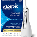 Waterpik Cordless Advanced 2.0 Water Flosser For Teeth, Gums, Braces, Dental Care With Travel Bag and 4 Tips, ADA Accepted, Rechargeable, Portable, and Waterproof, White WP-580