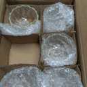 Lawei 6 Pack Glass Dessert Bowls - 5 Oz Glass Ice Cream Cups Mini Trifle Footed Dessert Bowls for Dessert, Sundae, Ice Cream, Salad, Cocktail, Condiment, Trifle