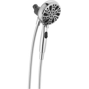 Delta Faucet 6-Spray SureDock Magnetic Shower Head with Handheld Spray, Chrome Shower Head with Hose, Showerheads & Handheld Showers, Handheld Shower Heads, MagnaTite Docking, Chrome 75609
