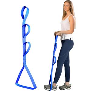 42 Inch Leg Lifter, Leg Lifter After Hip Replacement, Leg Lifter for After Knee Surgery, Leg Lifter Strap Rigid with Multi Loops, Leg Lifters Getting Legs in and Out of Bed, Car, Couch, Wheelchair (Blue)