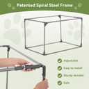 PETSFIT 30" Soft Portable Dog Crate Patented Spiral Sturdy Frame, Collapsible Travel Kennel for Medium Dogs, 3 Mesh Door, Lockable Zippers, Indoor & Car Use Green