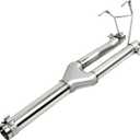 Dual Exhaust Muffler Y-Pipe Direct Fit Kit Fits 2009-2019 For Dodge Ram 1500 Hemi 5.7L Pickup Truck Stainless Steel