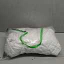 Queen Bed Skirt-Box Spring Cover with 18 Inch Tailored Drop,Wrinkle and Fade Resistant Hotel Wrap Around Bed Skirts,Bed Frame Cover (Horizontal Stripe White, Queen-18 Drop)