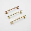 10 Pack Champagne Bronze Cabinet Pulls 5 Inch/128mm Hole Center Zinc Alloy Handles for Drawer Dresser Kitchen Cupboard Bathroom Furniture Hardware