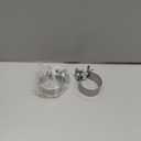3.5 Inch Exhaust Clamp,3 1/2 Inch Narrow Exhaust Muffler Band Clamp Stainless Steel(2Pcs)