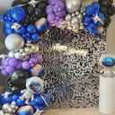 Sugoiti 24Pcs Silver Shimmer Wall, 12 * 12 inch Panels Backdrop Decoration Shiny Sequins Photo Background for Balloon Garland Arch Kit Birthday Wedding Engagement Baby Shower Party Supplies