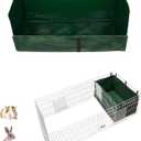 Guinea Pig Cage Liner, for Midwest Cage Kitchen 24"X13" Litter Box & Hay Feedder for Guinea Pig Rabbits Hamsters Hedgehogs Ferrets and Other Small Animals. Green