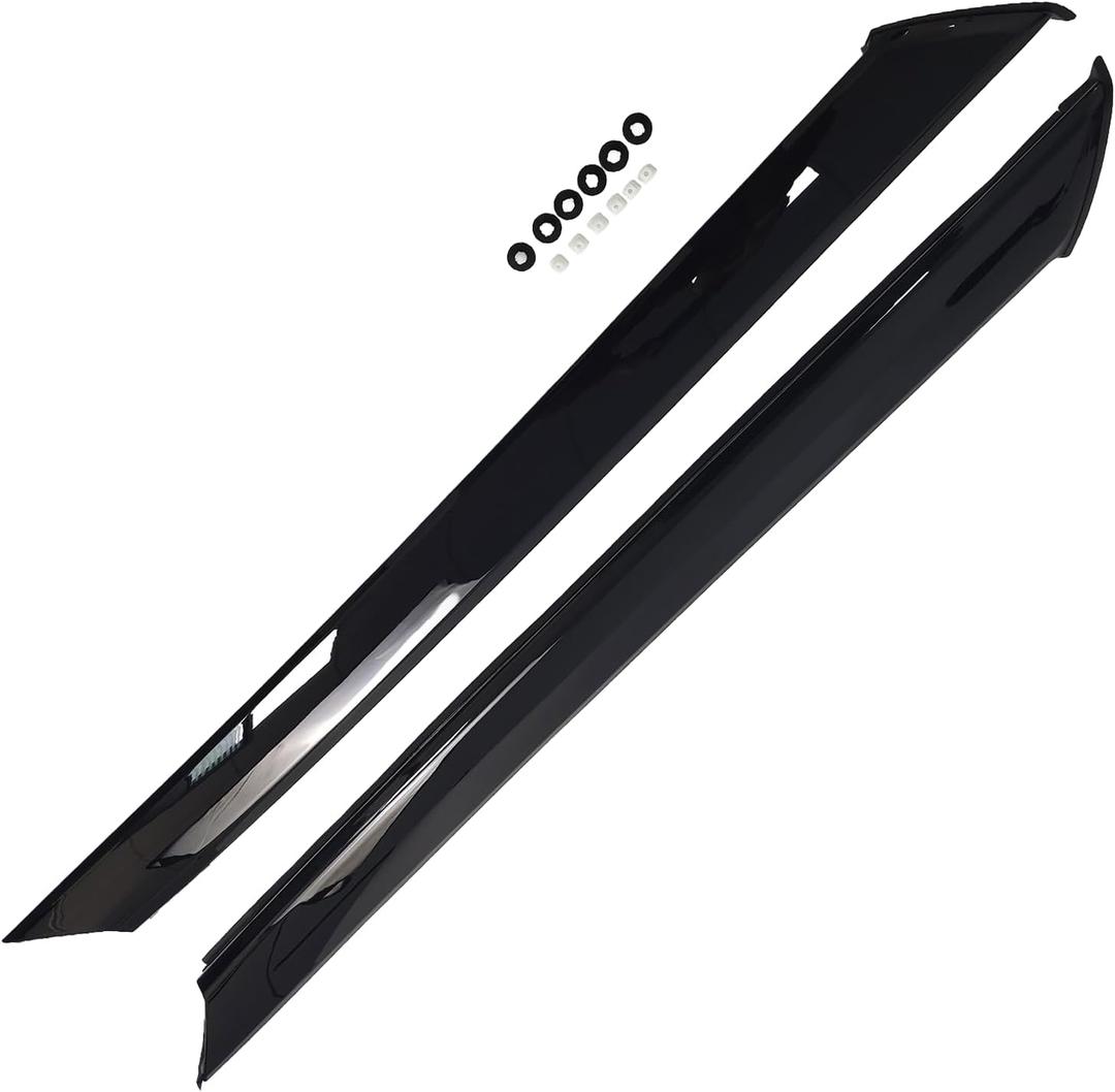 Door Pillar Trim Molding Window Trim Left & Right Front Windshield Side Garnish Outer Pillar Fit for Ford Explorer2020-2025 OE: LB5Z-7803145-AA LB5Z-7803144-AA