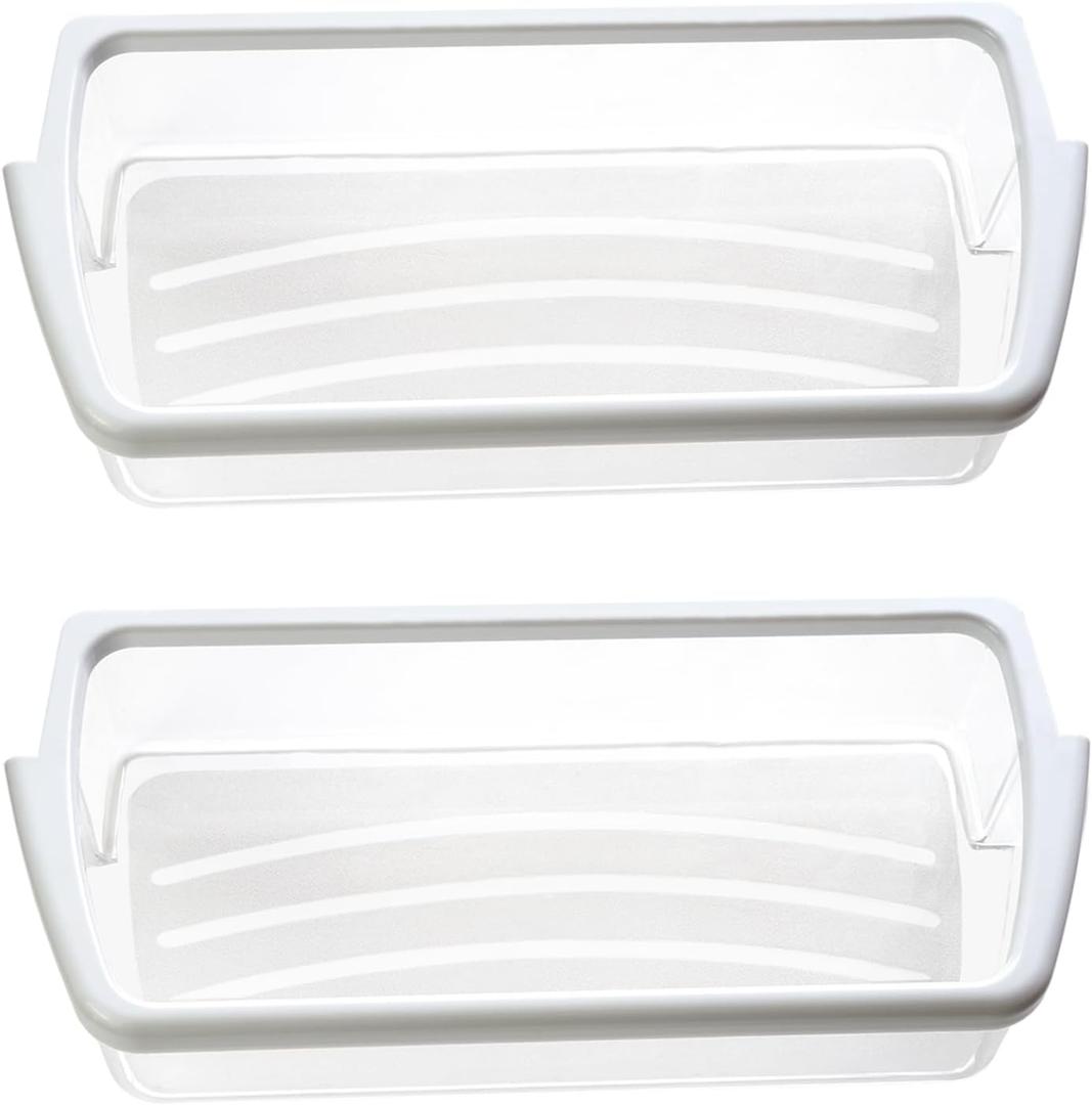 2 Packs Refrigerator Door Shelf Bin Compatible with Whirlpool WRS322FDAB05 WRS322FDAM00 WRS322FDAM03 WRS322FDAM04 WRS322FNAM00 WRS322FNAM01 WRS322FNAW00 WRS325FDAB06 WRS325FDAM04 WRS325FDAT04