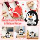 CryCarrot Mini Funny Mothers Day Niece Gifts from Auntie Aunt Uncle, Handmade Crochet Penguin Birthday Gifts for Niece Teen Adult, I Love You Niece Mothers Day Positive Cute Decor 2.9 x 2.9 x 2 in