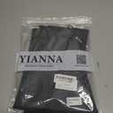 YIANNA Women's Underbust Latex Sport Girdle Waist Trainer Corsets Hourglass Body Shaper (Black, L)