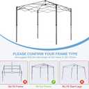 Pop Up Canopy Replacement Top with Air Vent and 1" Reserved Velcro Strip (10x10, Blue)