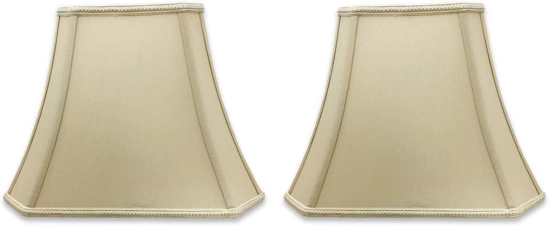 Royal Designs, Inc. DSO-68-16BG-2 lampshades, 16", Beige - 2 Pack