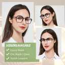 Large Reading Glasses Women Trendy Thick Square Readers 1.0 1.25 1.5 1.75 2.0 to 4.0 5.0 6.0 Spring Hinge (Slim Rim-leopard)