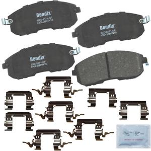 Bendix Priority1 CFC430A Ceramic Front Brake Pads for Select Models INFINITI G35, I30, Nissan 350Z, Altima, Juke, Maxima, Sentra, Tiida