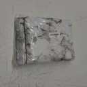 Walrus Round Vinyl Fitted Tablecloth with Flannel Backing Elastic Edge Design Table Cover Waterproof Oil-Proof PVC Table Cloth Stain-Resistant Best for 57"-66" Round (Marble)