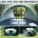 Pop Up Tents for Camping, 2/3/4 Person Camping Tent with Extra Storage, UV Protection Waterproof Tent Fully Taped Seams, 2 Doors Easy Pop Up Tent for Camping, Hiking and Traveling