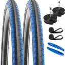 YUNSCM 2-PCS 700C Bike Tires 700x28C/28-622 28x1 5/8x1 1/8 Compatible with Road Bike Tires 700x25C 700x26C 700x27C 700 x 28C 700x30C Bicycle Tires (Y-786)