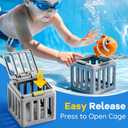 Funscape Kids Pool Diving Toys, Water Swimming Dive Pool Game, Toddler Bath Toy Play Set W/ Fish Box Floating Animals, Fun Outdoor Beach Lake Swim Summer Party Gift 3 4 5 6 7 8 10 12 Year Old Boy Girl