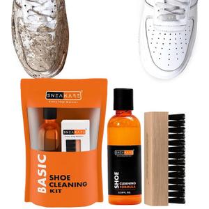 SNEAKARE Shoe Cleaning Kit with 100ml/3.4 Oz Cleaner, Brush & Towel Complete Kit For Sneakers, Nubuck, Suede & Leather