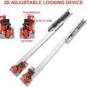 1 Pair of 22 Inch Undermount Soft Close Drawer Slides 100LB Load Capacity Full Extension Concealed Drawer Rails with 3D Locking Device (22 Inch)